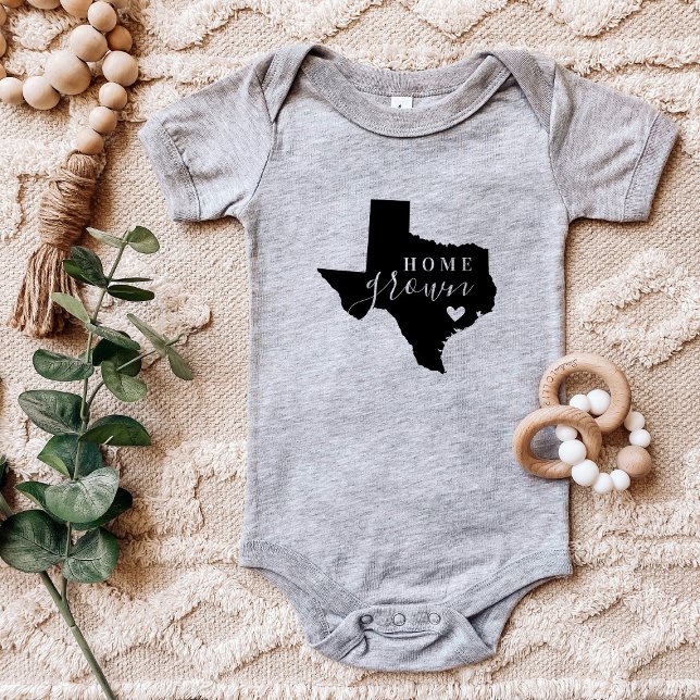 Body Para Bebé Texas Home Grown State Tee (Subido por el creador)