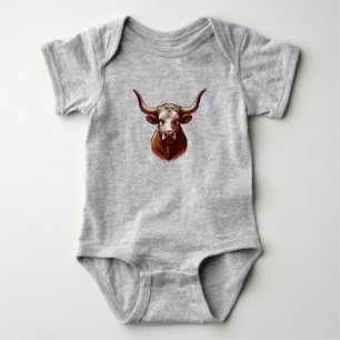 Body Para Bebé Texas Longhorn
