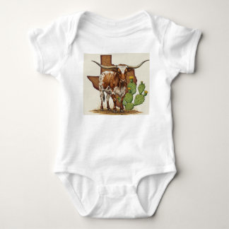 Body Para Bebé Texas Longhorn Baby Bodysuit
