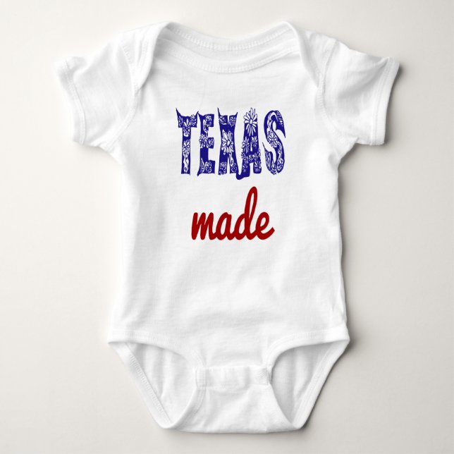 Body Para Bebé Texas Made (Anverso)
