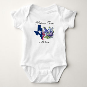 Body Para Bebé Texas State Bluebonnets Txor Floral Baby bodysuit