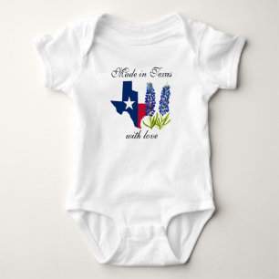 Body Para Bebé Texas State Bluebonnets Txor Floral Baby bodysuit
