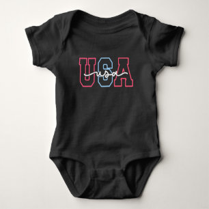 Body Para Bebé Texto De Estados Unidos 4 De Julio Diseño-62118