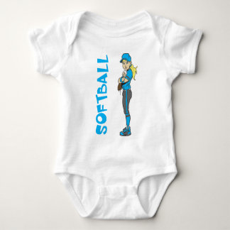 BODY PARA BEBÉ TEXTO DEL CHICA DE SOFTBALL