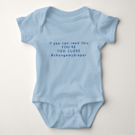 Body Para Bebé Texto editable | Texto gracioso | Blue Boy