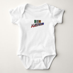 Body Para Bebé Texto irlandés-estadounidense para Baby-Jersey-Bod