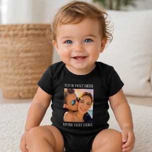 Body Para Bebé Texto personalizado y foto