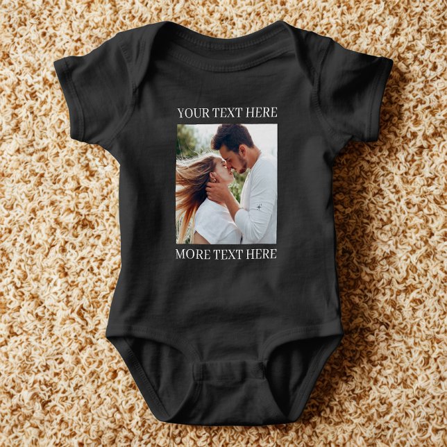 Body Para Bebé Texto y Foto Personalizados (Subido por el creador)