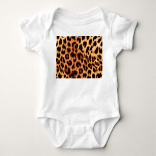 Body Para Bebé Textura de leopardo, patrón de animales africanos