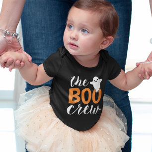 Body Para Bebé The Boo Crew Naranja Halloween Familia Combinación