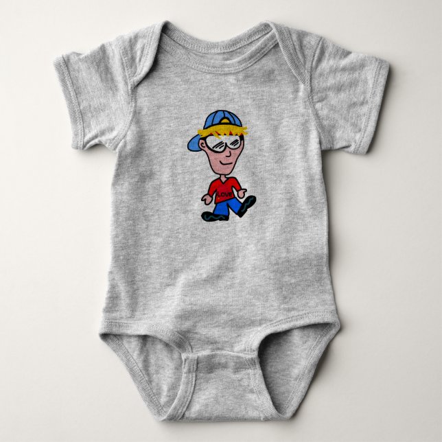 Body Para Bebé the boy for boy (Anverso)