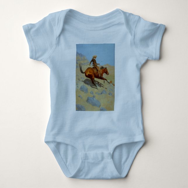 Body Para Bebé The Cowboy de Frederic Remington (1902) (Anverso)