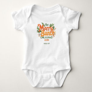 Body Para Bebé The Merry Bunch – Bodysuit Retro de Navidad para B