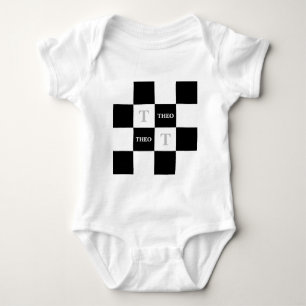 Body Para Bebé Theo Custom Name T-Shirt Unisex Baby Shower Gift