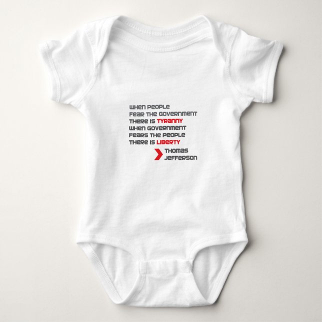 BODY PARA BEBÉ THOMAS JEFFERSON (Anverso)