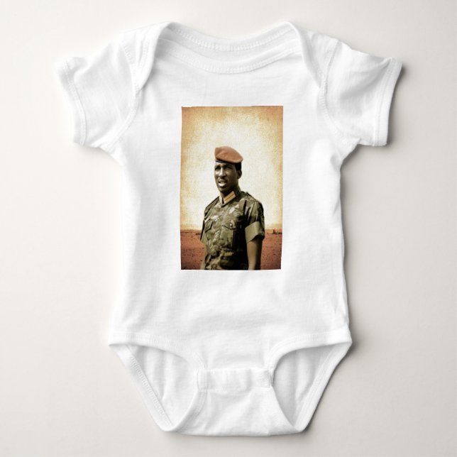 Body Para Bebé Thomas Sankara - Burkina Faso - presidente (Anverso)