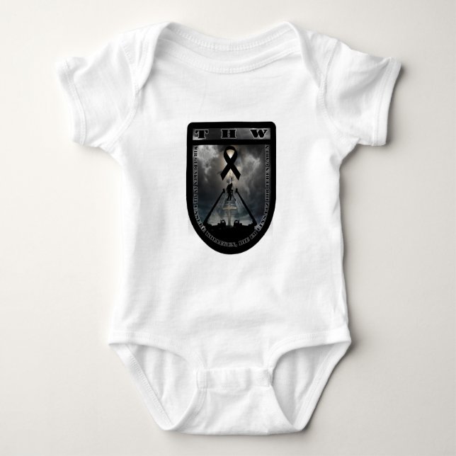 Body Para Bebé THW luto Patch (Anverso)