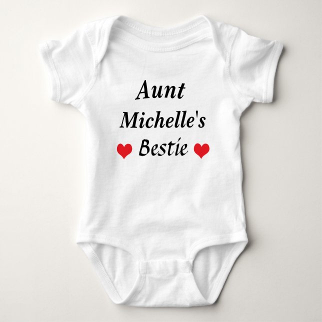 Body Para Bebé Tía Bestie Ropa de bebé sobrina sobrino (Anverso)