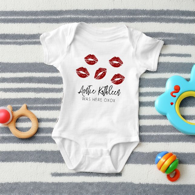 Body Para Bebé Tía Divertida Besos (Funny Auntie Kisses Baby Bodysuit)