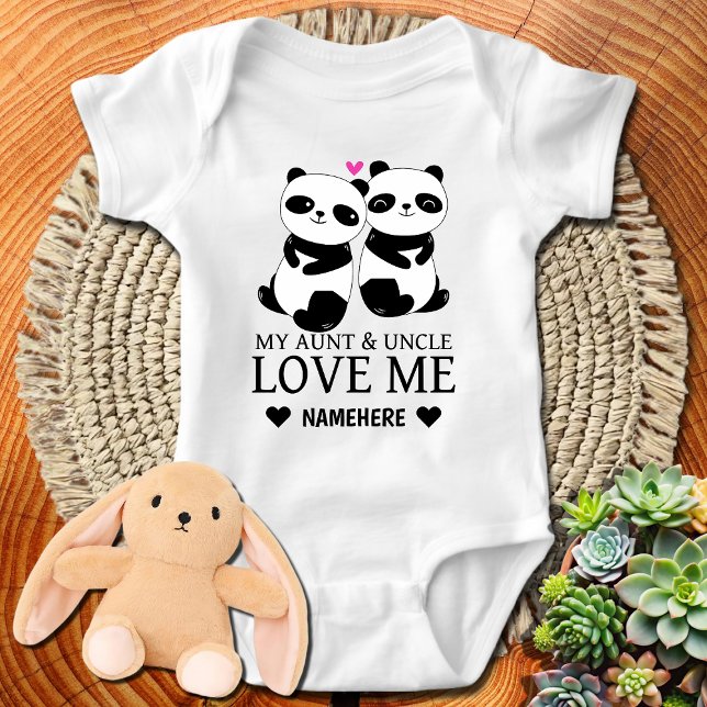 Body Para Bebé Tía personalizada y tío tía con nombre personaliza (Subido por el creador)