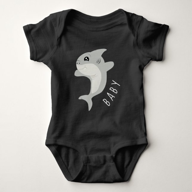 Body Para Bebé Tiburón Adorable (Anverso)