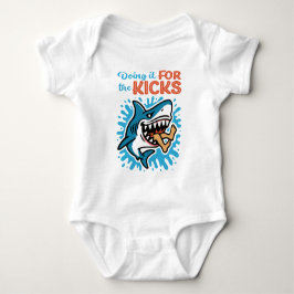 Body Para Bebé Tiburón Azul Genial para Patadas