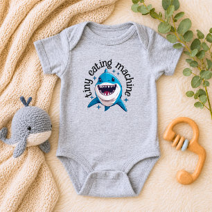 Body Para Bebé Tiburón Máquina Pequeña Comelona Adorable