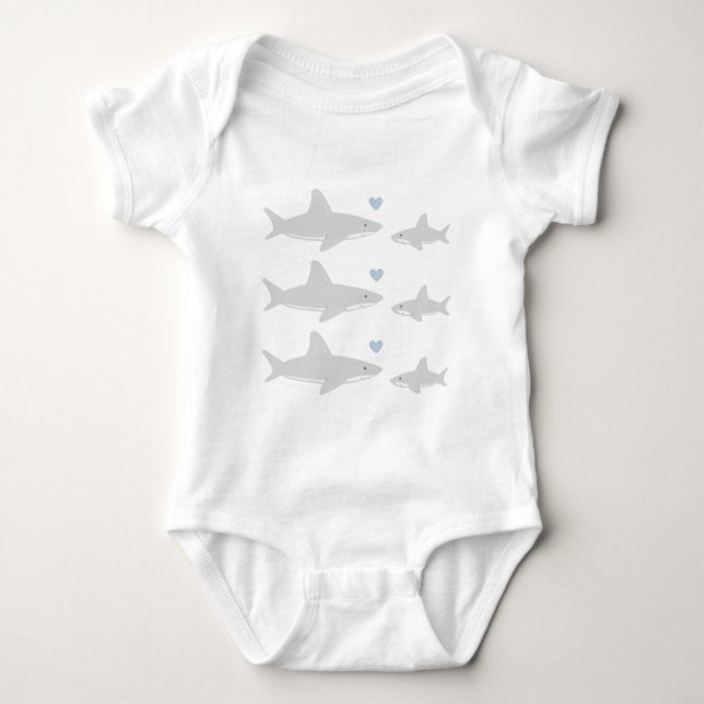 Body Para Bebé Tiburones bandidos | Baby Bodysuit (Anverso)