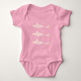 Body Para Bebé Tiburones pequeños rosados | Baby Bodysuit