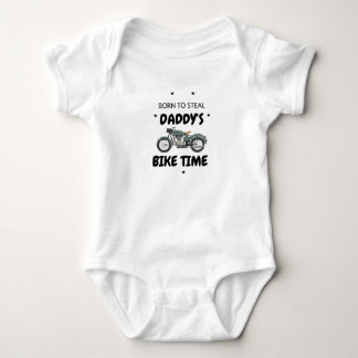Body Para Bebé Tiempo de bicicleta de papi