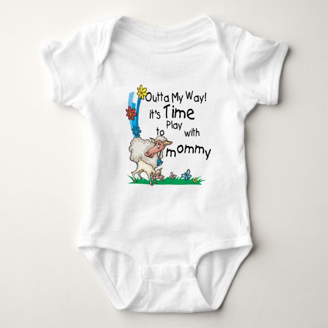 Body Para Bebé Tiempo de jugar con mami2 (Anverso)