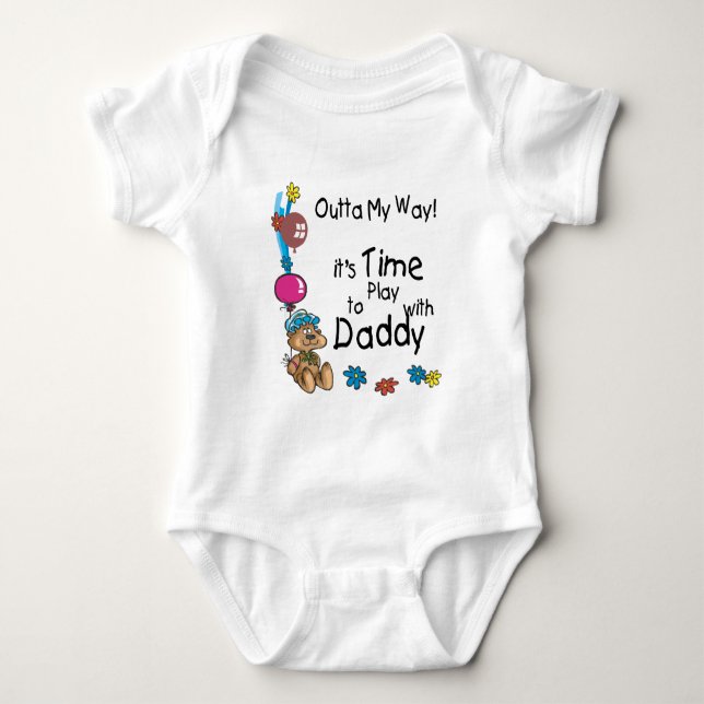 Body Para Bebé Tiempo de jugar con papi2 (Anverso)