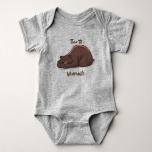 Body Para Bebé Tiempo del oso el dormir para hibernate