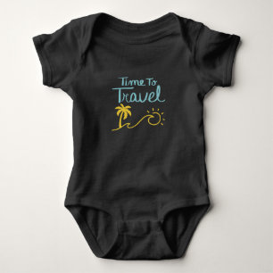 Body Para Bebé Tiempo para viajar a la playa