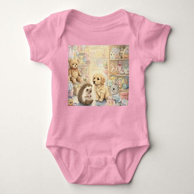 Body Para Bebé Tienda de juguetes, colección de Natasha Us (Anverso)