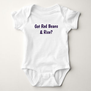 Body Para Bebé ¿Tienes frijoles y arroz rojos?, niños cajún