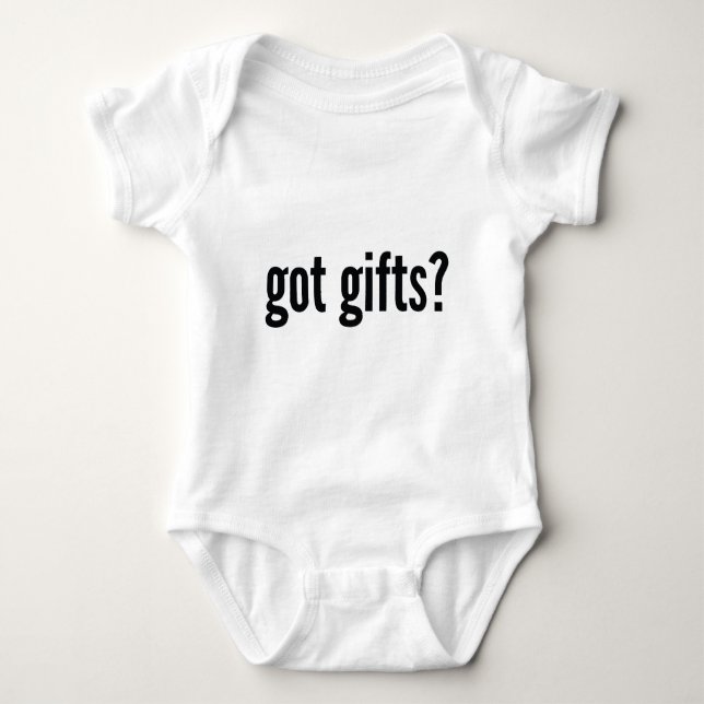 Body Para Bebé ¿Tienes regalos? (Anverso)