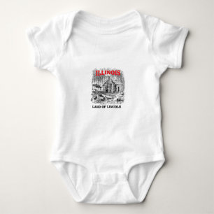Body Para Bebé Tierra de Illinois de Lincoln