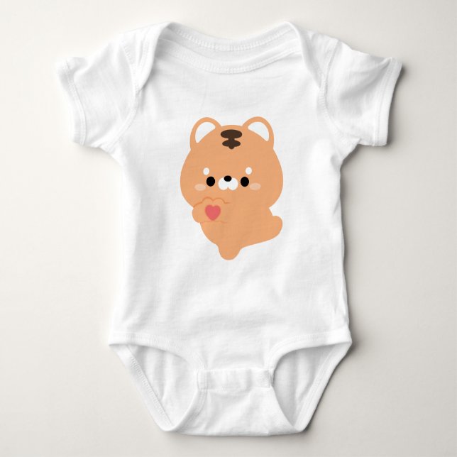 Body Para Bebé Tigre de amor adorable (Anverso)