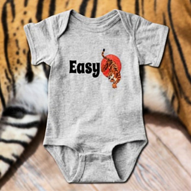 Body Para Bebé "Tigre fácil" Funny Baby Bodysuit - Negrita y Juga (Subido por el creador)