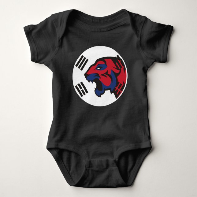 Body Para Bebé Tigre siberiano de Corea del Sur (Anverso)