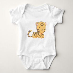 Body Para Bebé Tigre sonriente lindo de encargo Cub de bebé del