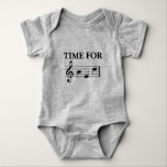 Body Para Bebé Time For Bed Funny Musician Music Notes<br><div class="desc">Esta vez para el traje de cama es perfecto para ese pequeño músico que está listo para terminar un día de diversión musical. ¡Ideal para el uso diario de un concierto o una clase de música! Haría una gran idea de regalo para un bebé musical o un regalo de ducha...</div>