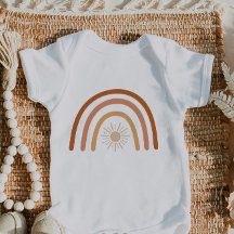 TINLEY Cute Bohemian Terracotta and Rust Rainbow