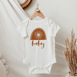 Body Para Bebé TINLEY Cute Terracota Bohemia Arcoiris Sunshine