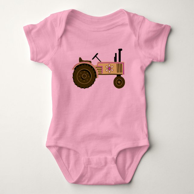 Body Para Bebé Tiny Tomboy Tractor (Anverso)