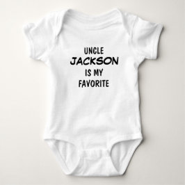 Body Para Bebé Tío Personalizado es Mi Favorito 