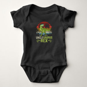 Body Para Bebé Tío Tyrannosaurus Rex   Diseño Retro Genial de Din