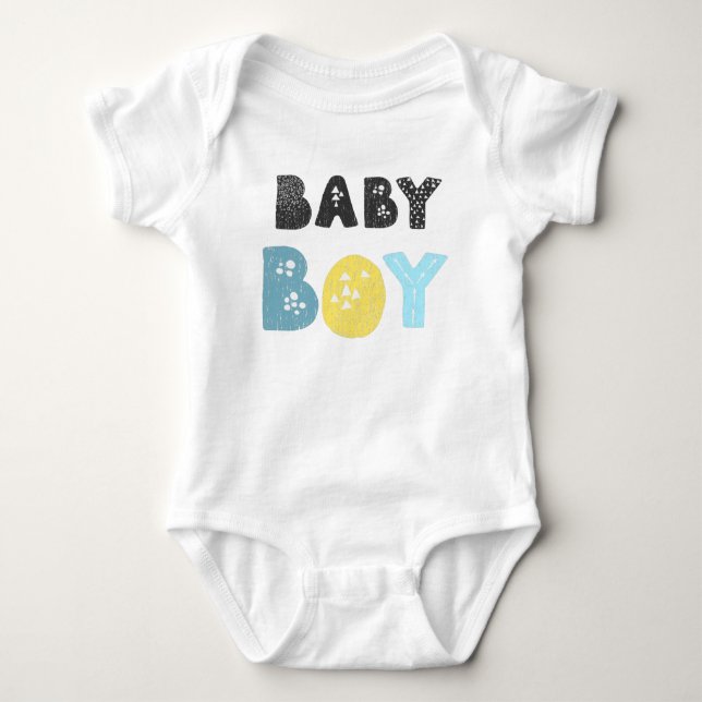 Body Para Bebé Tipografía de niño pequeño (Anverso)