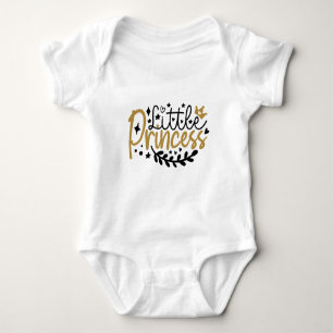 Body Para Bebé Tipografía de pequeña princesa